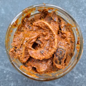 dry mango pickle, sun dried mango pickle, homemade mango pickle, traditional mango pickle, raw mango pickle